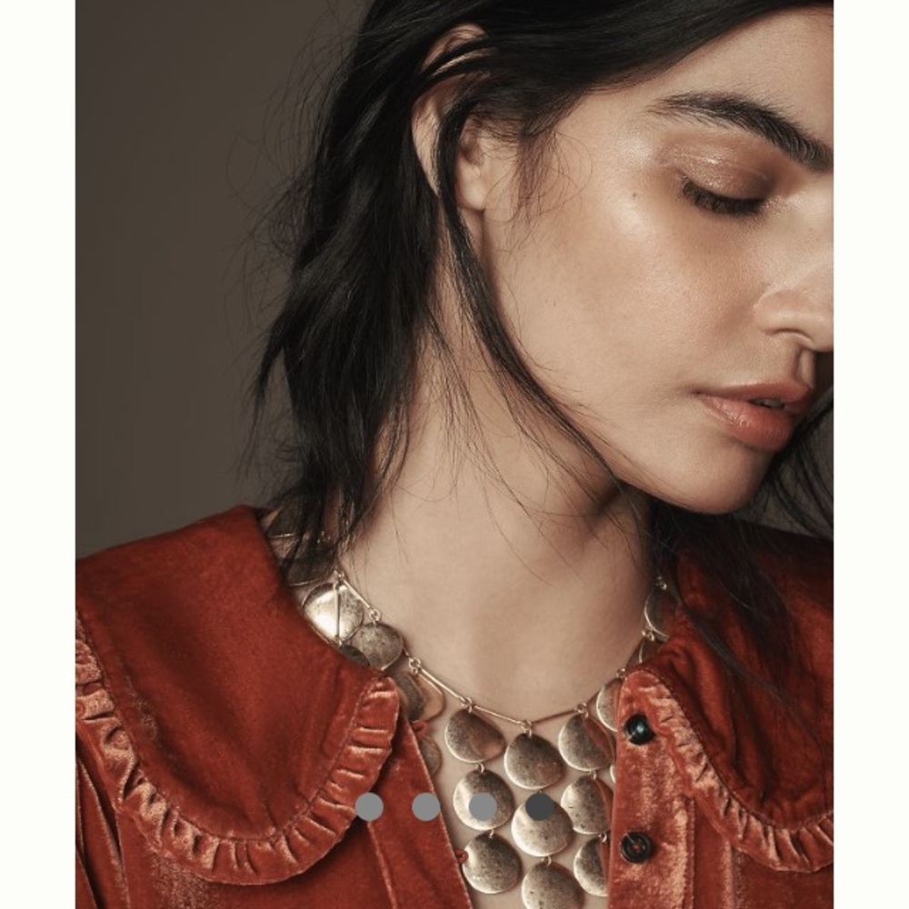 Anthropologie Pilcro Women's Velvet Rust Top NWT XL - Picture 4 of 4